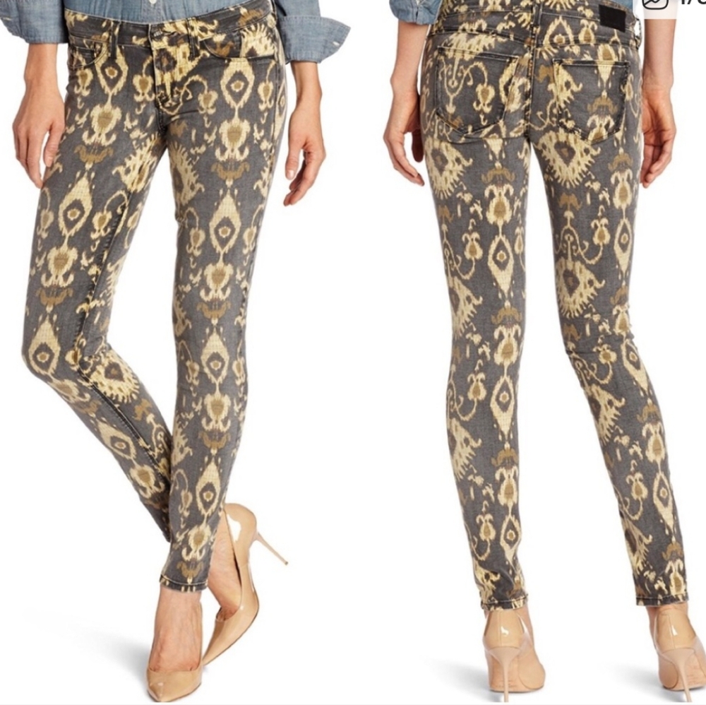 Sold Design Lab Ikat African Totem Soho Skinny Jeans